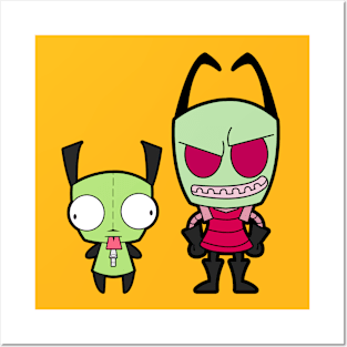 Invader Zim and Gir Posters and Art